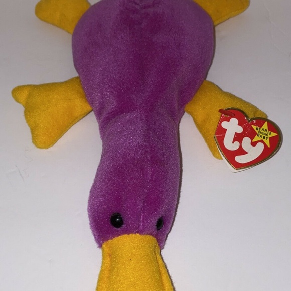 Ty Beanie Babies Patti The Platypus rare and original PVC pellets Style 4025 - Picture 1 of 7